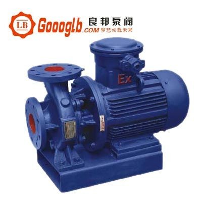 供应ISWB型卧式单级防爆管道离心泵